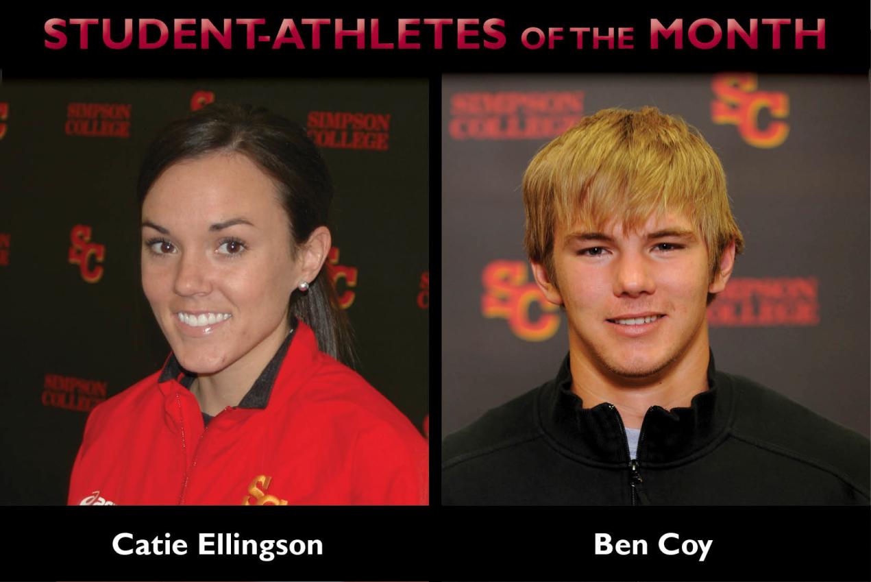 Ellingson, Coy named Student-Athletes of the Month