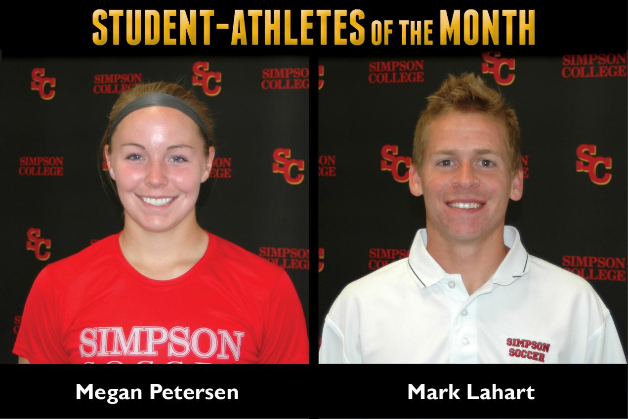 Petersen, Lahart named Student-Athletes of the Month