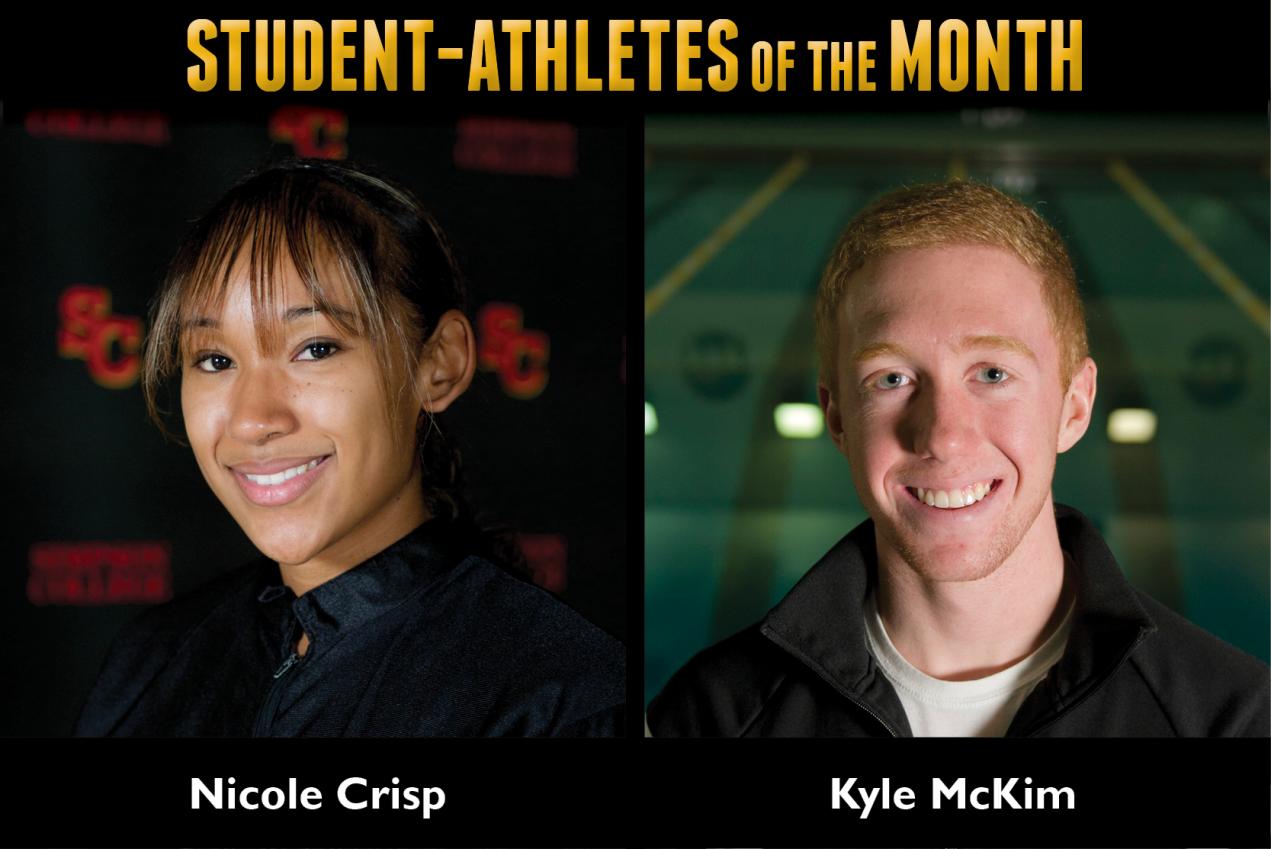 Crisp, McKim named Student-Athletes of the Month