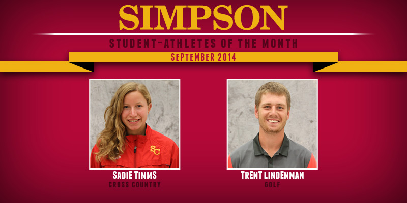 September Student-Athletes of the Month: Sadie Timms and Trent Lindenman