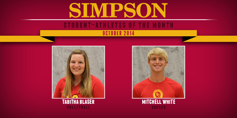 October Student-Athletes of the Month: Tabitha Blaser and Mitchell White