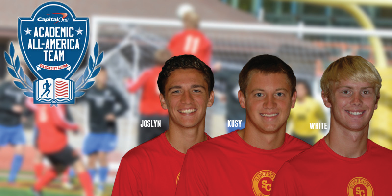 Three men's soccer players earn academic all-district recognition