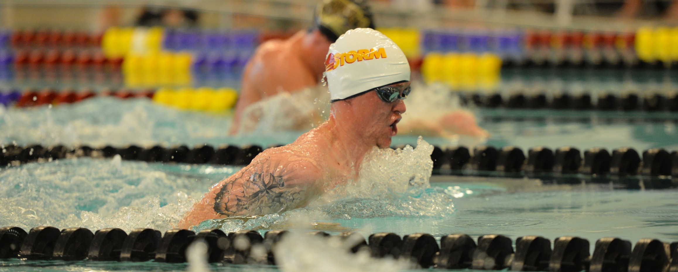 Swimming teams break records during first day at Liberal Arts Championships