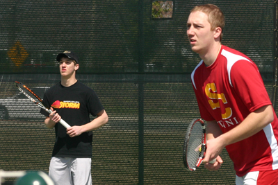 Men's tennis suffers pair of conference losses
