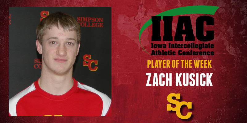 Kusick named Tennis Player of the Week