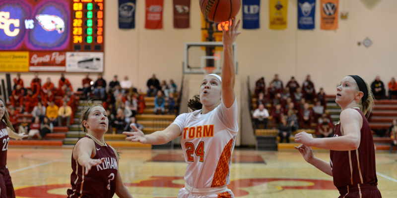 Storm women cruise to 77-68 win over Coe