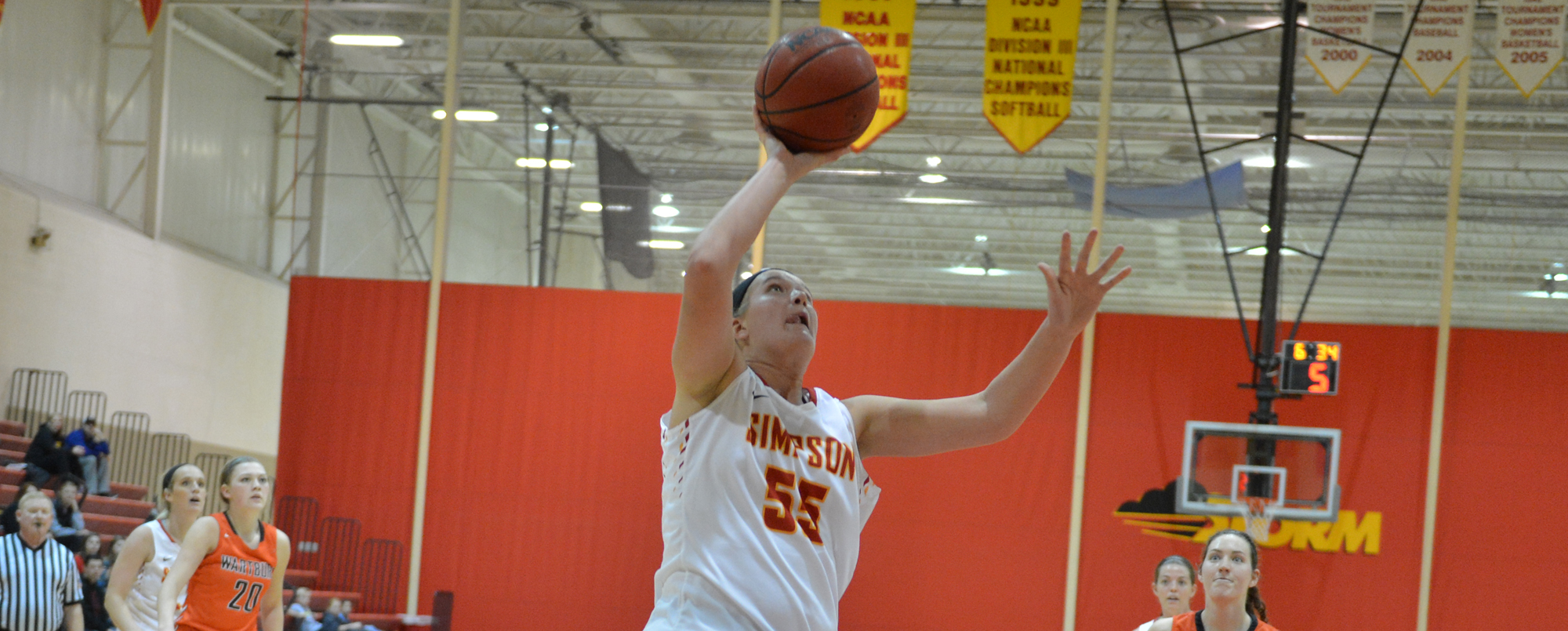 Noreen Morrow scored a game-high 23 points in Simpson's loss at Loras on Saturday.