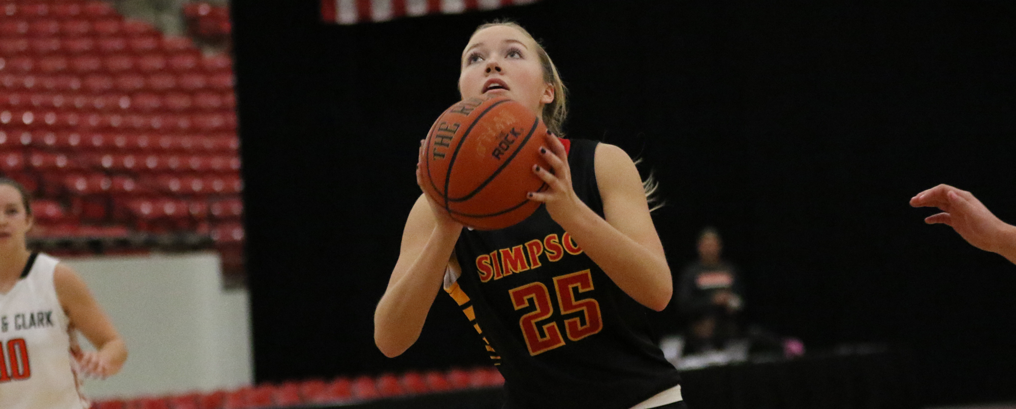 Allyson Simpson scored eight crucial points in Simpson's 58-48 win over Dubuque.