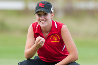 Women's golf in second after opening round at BV