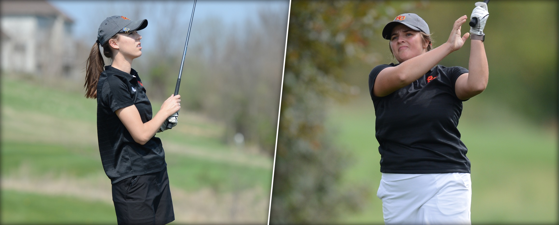 Madison Hance (left) and Hannah Gordon earned All-American Scholar honors from the WGCA for the 2017-18 season.