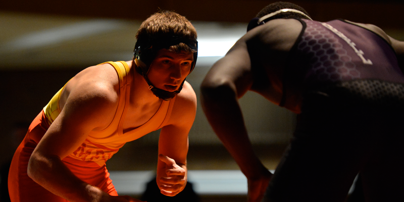 Wrestlers face nation's best at IIAC Duals