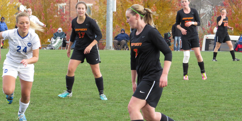 Women's soccer bows out of IIAC Tournament