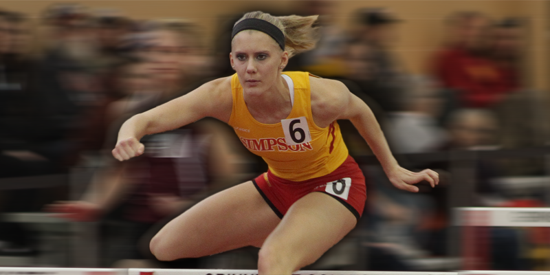 Fleshner 2nd in 55 hurdles, women place 6th at IIAC Championships