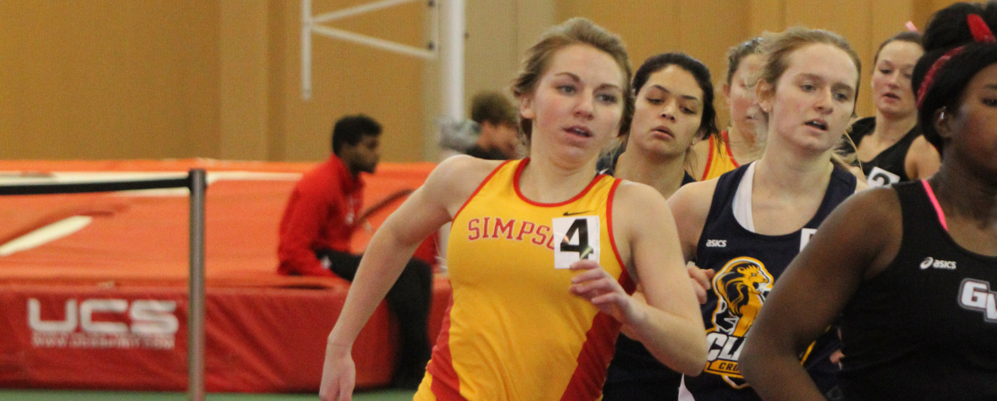 Courtney Neuendorf ran to a sixth-place finish in the 3,000-meter run at the Nebraska Wesleyan Invitational on Friday, Jan. 20.