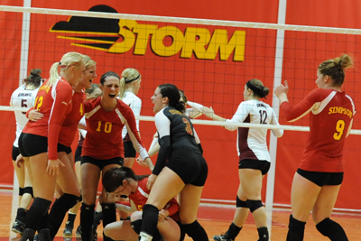 Storm volleyball recognized for academic excellence