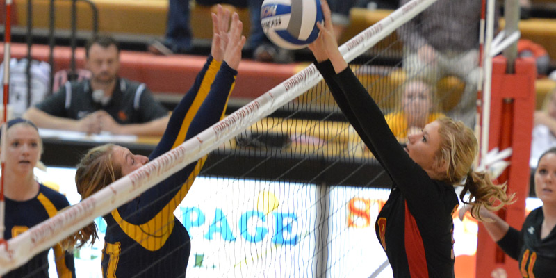 Volleyball stumbles in home opener