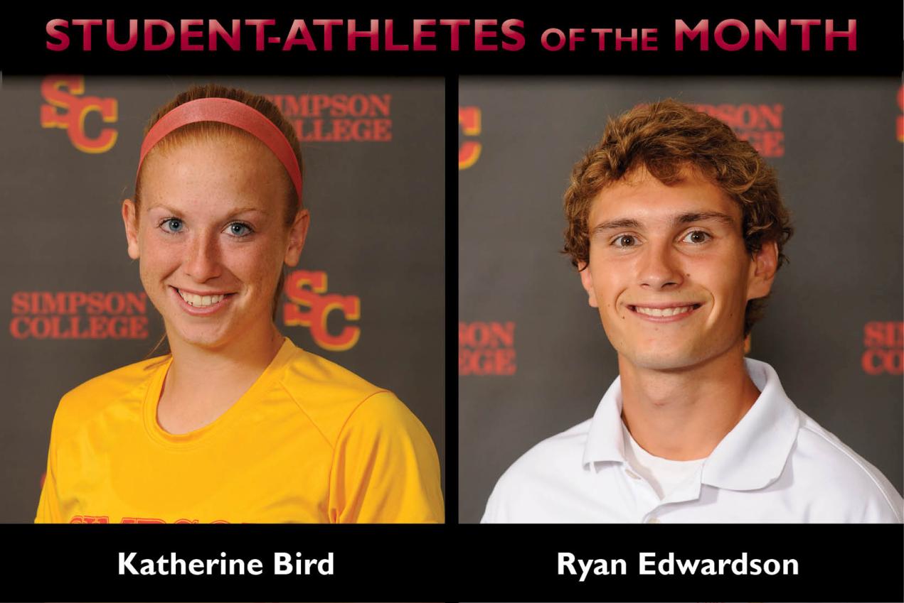 Bird, Edwardson named Student-Athletes of the Month