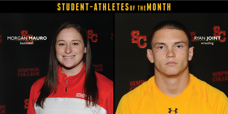 Mauro, Joint named December Student-Athletes of the Month