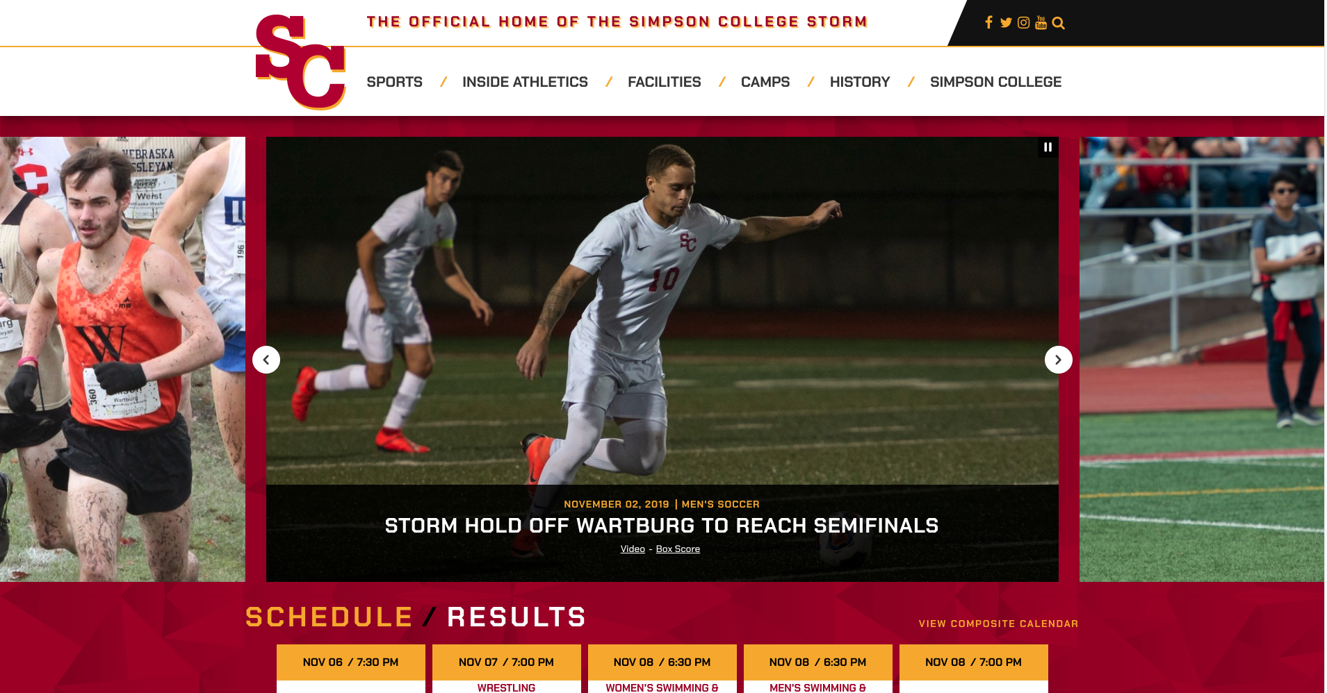 Simpson Athletics unveils new website