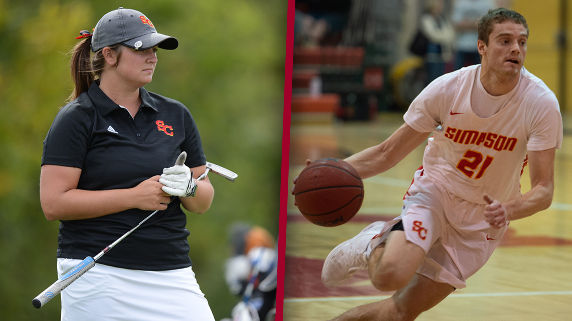 Hannah Gordon (women's golf) and Conor Riordan (men's basketball) were named the Student-Athlete Advisory Committee Female and Male Athletes of the Year.