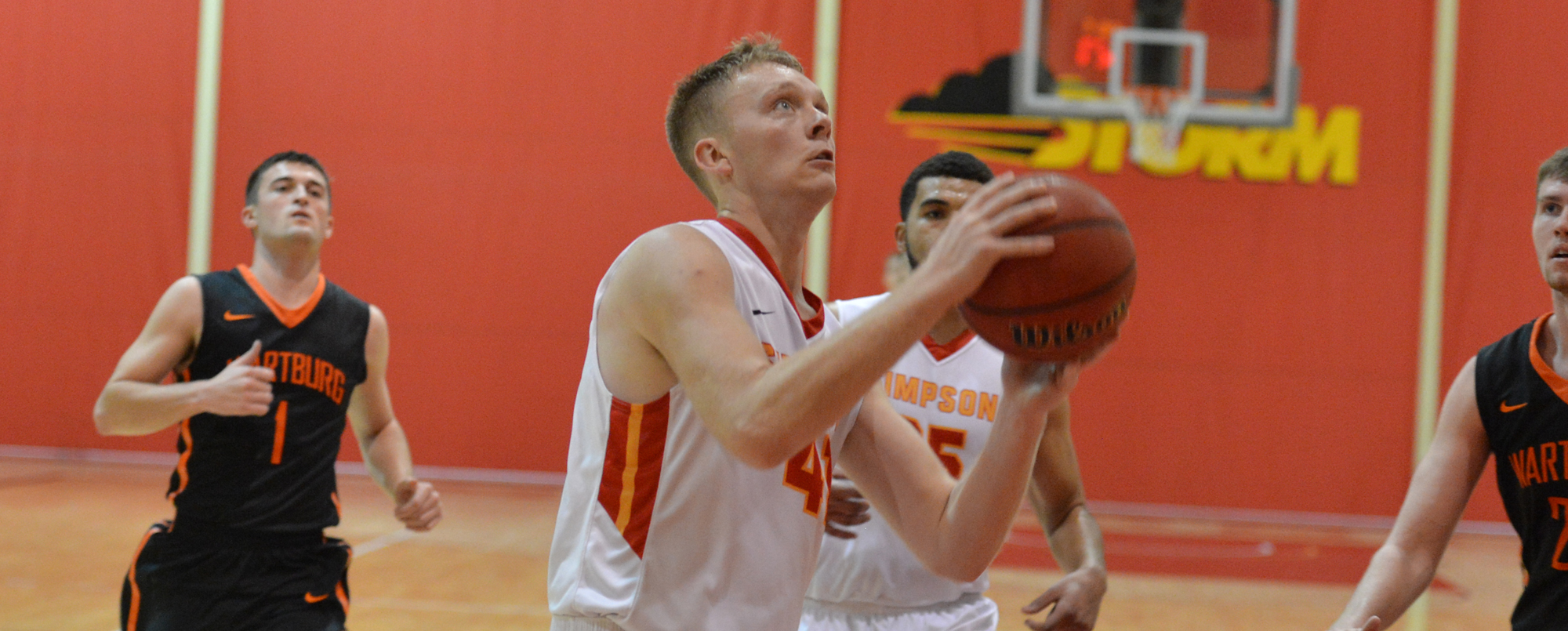 Sam Amsbaugh scored 19 points in Simpson's 73-65 loss to Loras on Saturday.