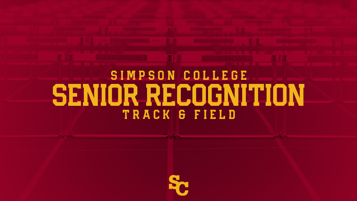 Simpson track and field seniors recognized
