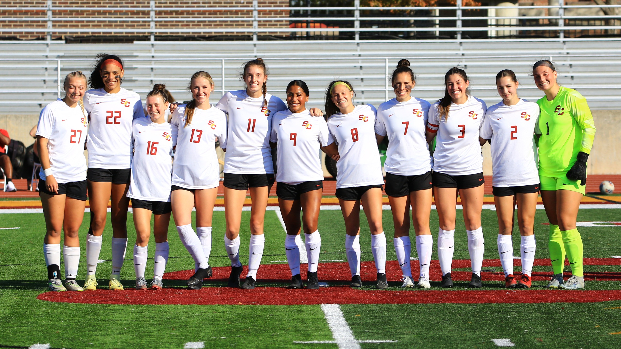 L to R: Jordyn Foelske, Cassie Nash, Hailey Kowzan, Ally Hoffa, Elle Street, Anna Eide, Avery Plathe, Julia Wagoner, Maddie Hays, Pepper Earle, Meredith Downs