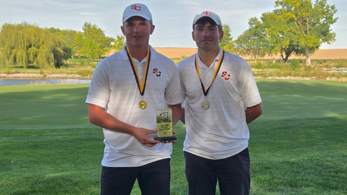 Storm collect team and individual championships at BVU Invite, Blake Perrin and Jack Wahman as co-medalists